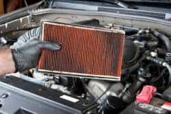 Engine air filter replacement in Elmhurst