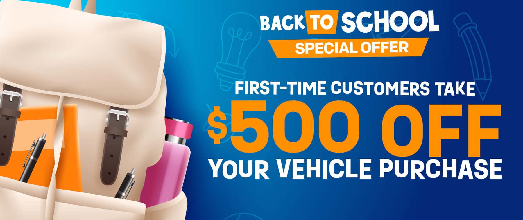 Take $500 off your next vehicle at Eskridge Chevrolet