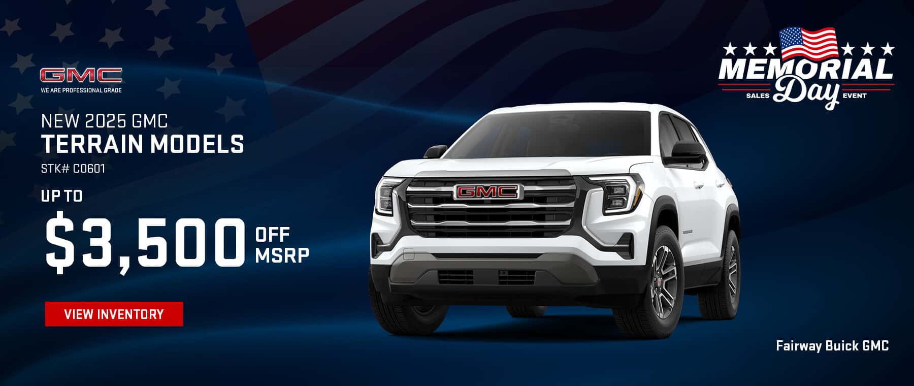 New 2025 GMC Terrain Models