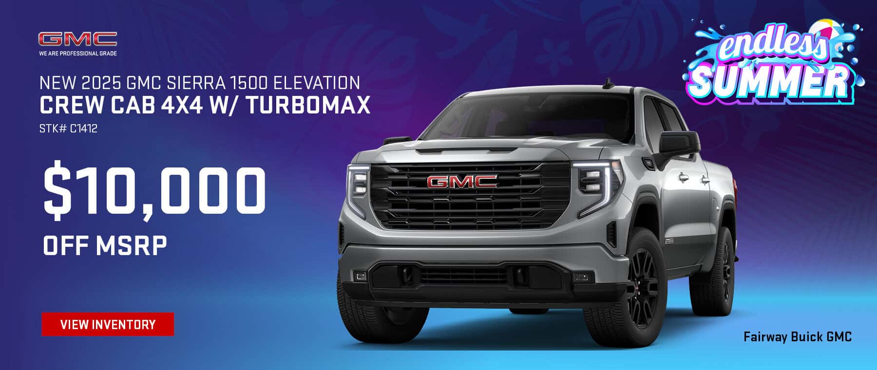 New 2025 GMC Sierra 1500 Elevation Crew Cab 4X4 with TurboMax