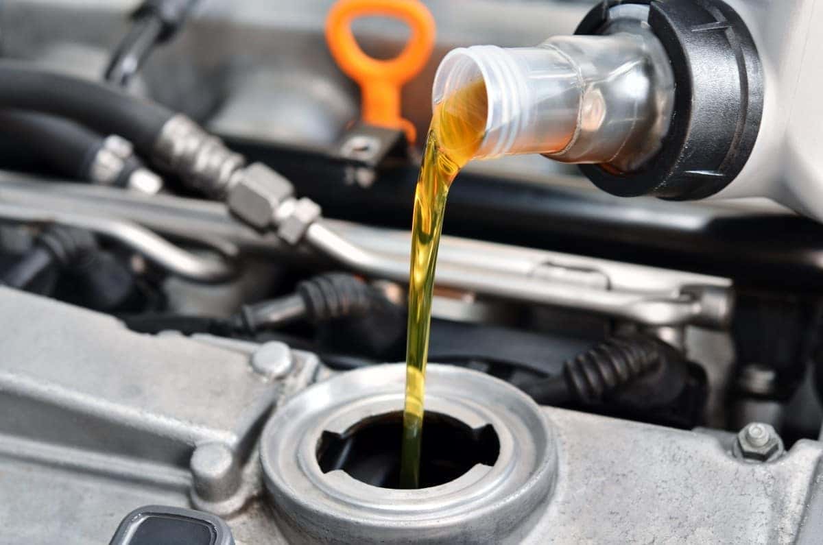 pouring oil