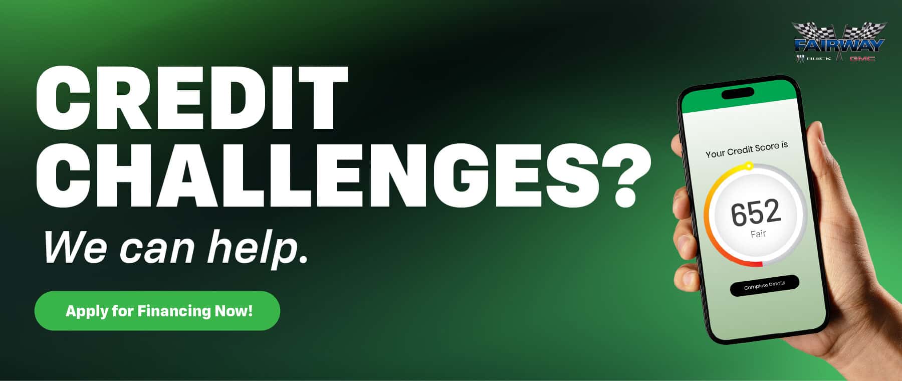 All Credit Accepted. Apply now.