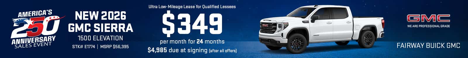 New 2026 GMC Sierra 1500 Elevation