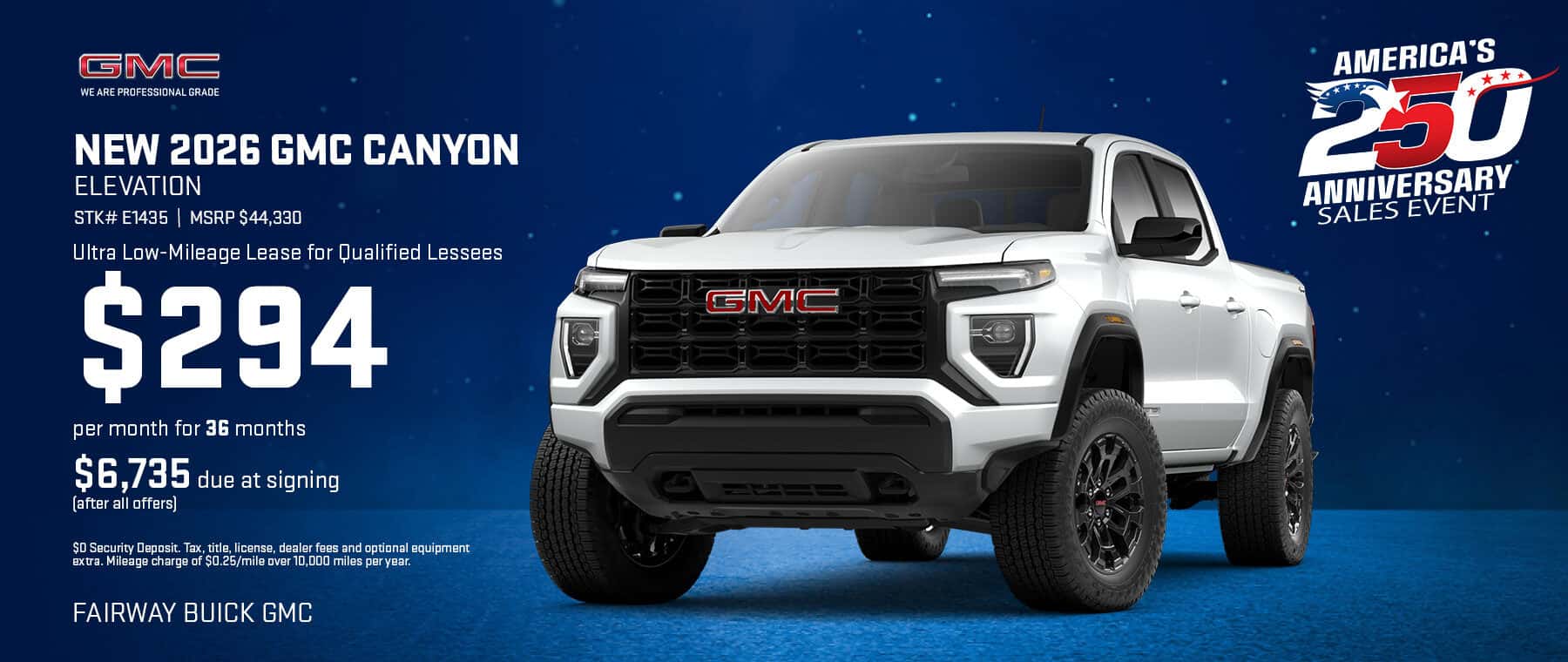 Save on a New 2026 GMC Canyon Elevation
