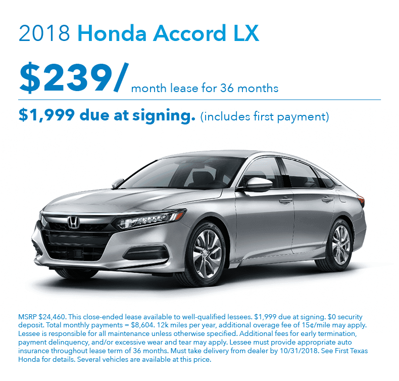 honda leasing offer