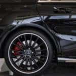 Rear Mercedes-Benz wheel and tire