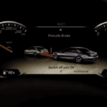 PRESAFE display on gauge cluster inside Mercedes-Benz