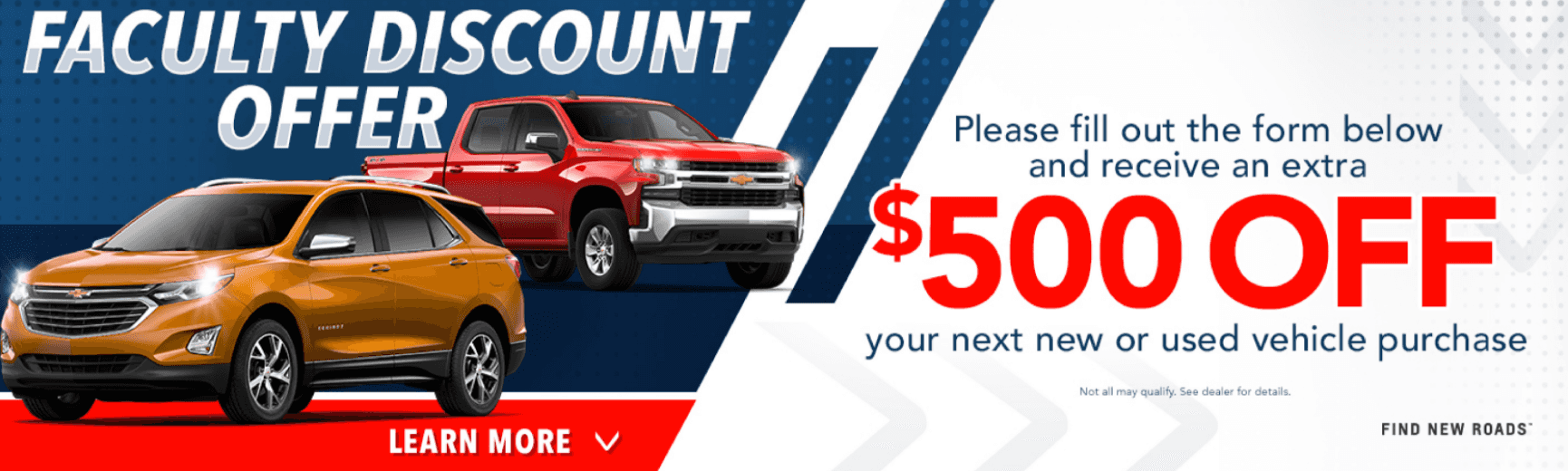 Faculty Discount Offer Franklin Chevrolet