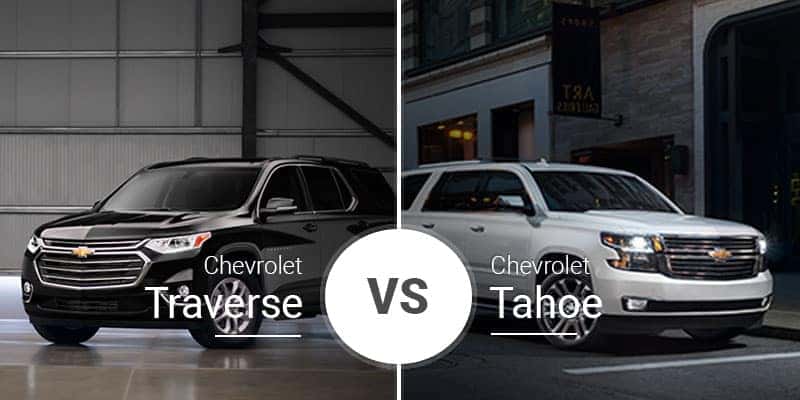 Chevy Traverse Vs. Chevy Tahoe Beastly SUV or Nimble Crossover