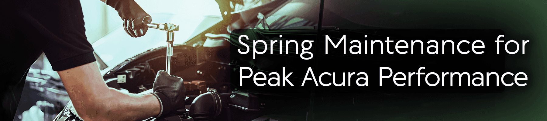 Spring Maintenance at Gary Force Acura