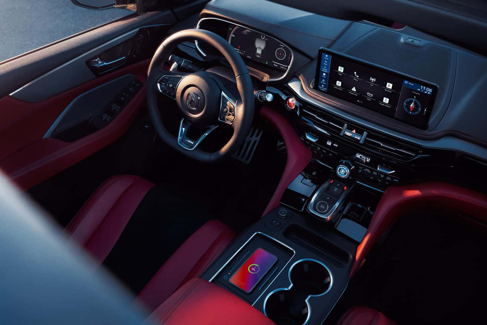 Front cabin and premium interior of the 2026 Acura MDX