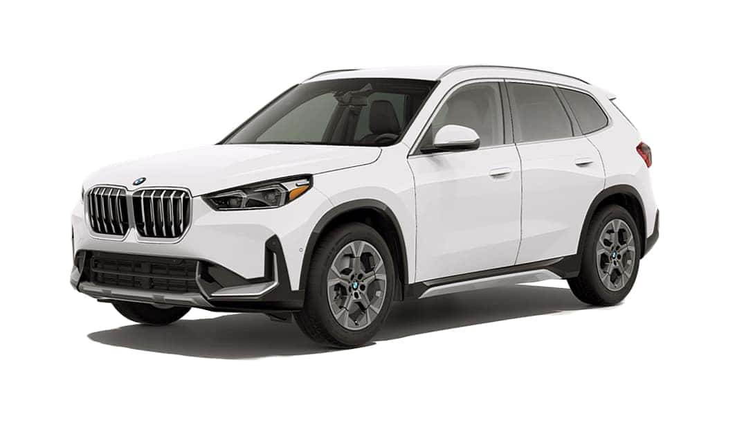 2026 BMW X1 compact luxury SUV in white exterior three-quarter view
