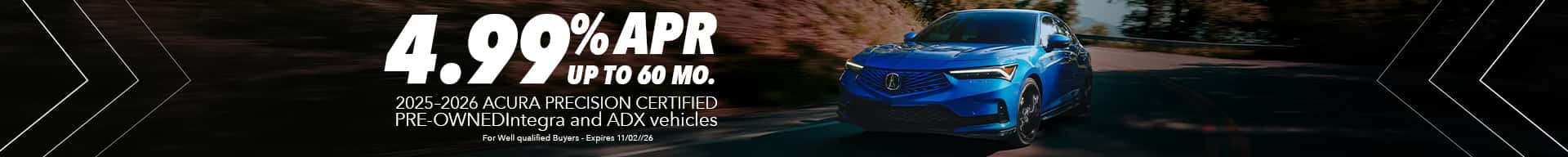 4.99 apr up to 60 months certified preowned banner