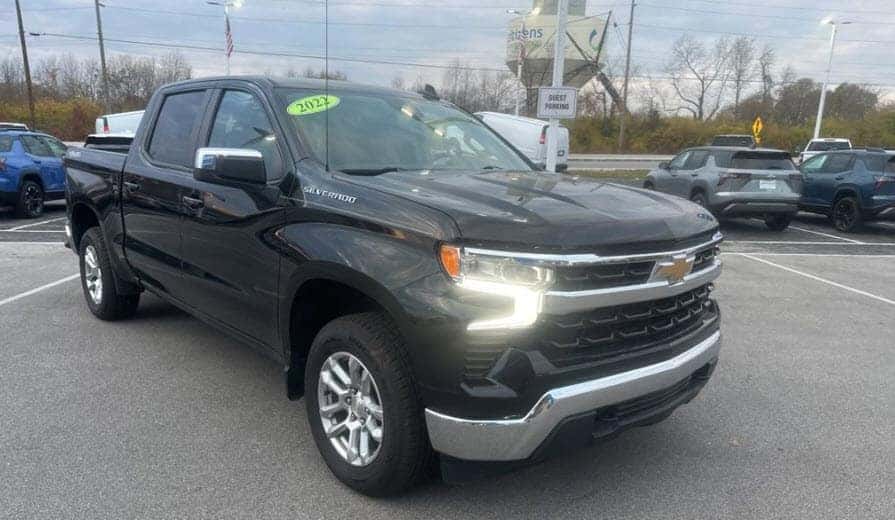 Pre-owned 2022 Chevy Silverado on the lot at Greg Hubler Chevrolet Camby IN ready for trade-in evaluation