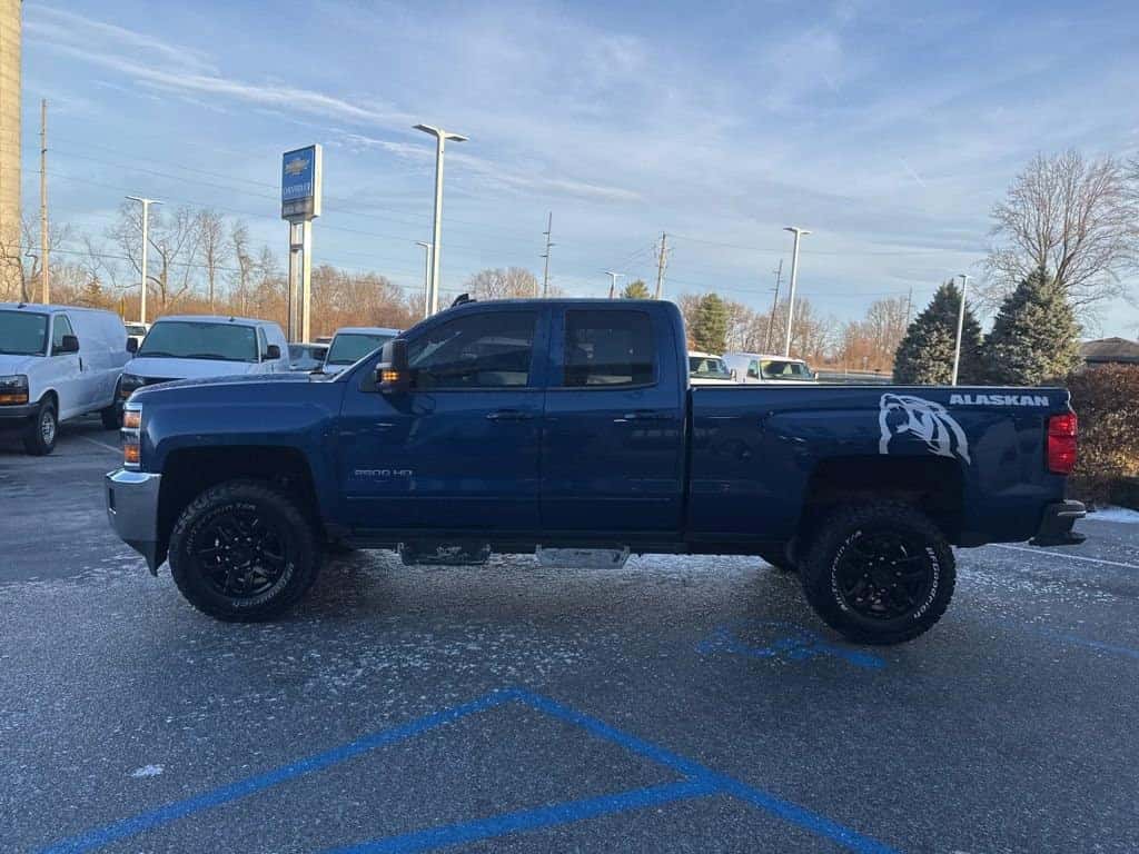 Side view of a used Chevy Silverado truck