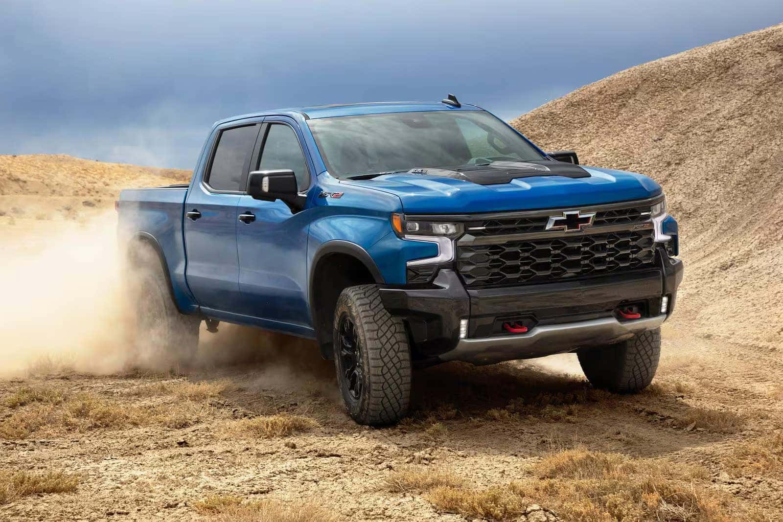 2026 Chevy Silverado 1500 driving off-road.