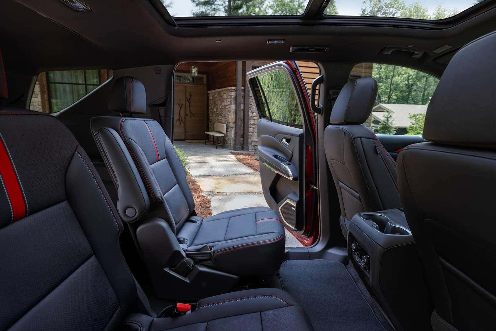 2026 Chevy Traverse RS Interior with Torch Red Accents