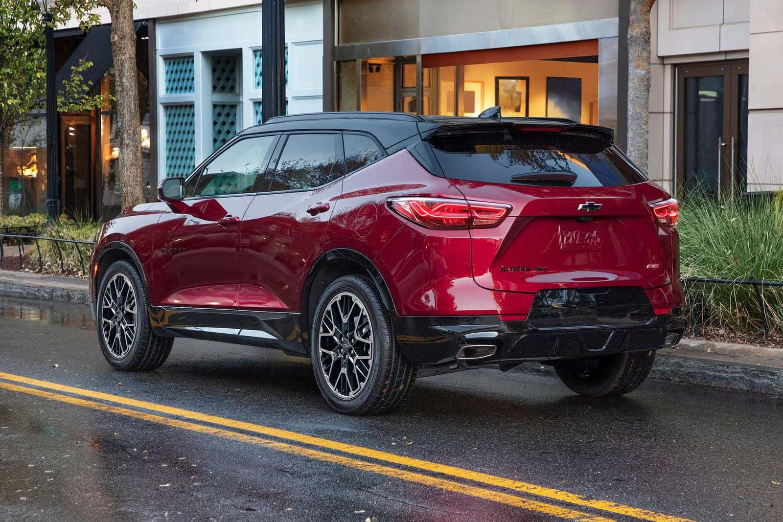 2026 Chevy Blazer parked in the city