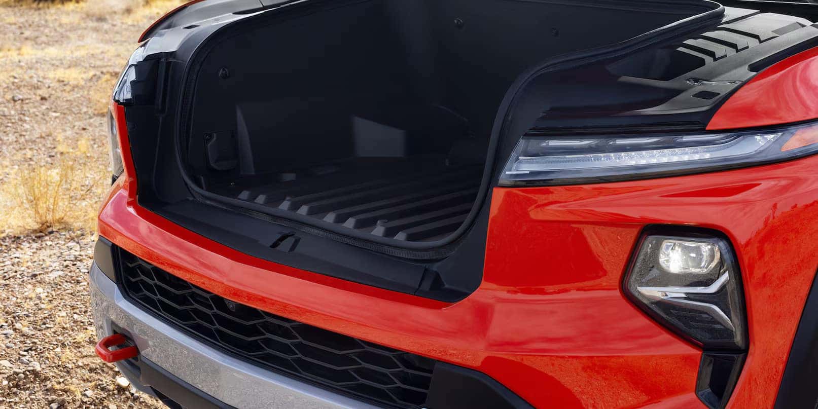 Chevy Silverado EV front eTrunk weatherproof storage