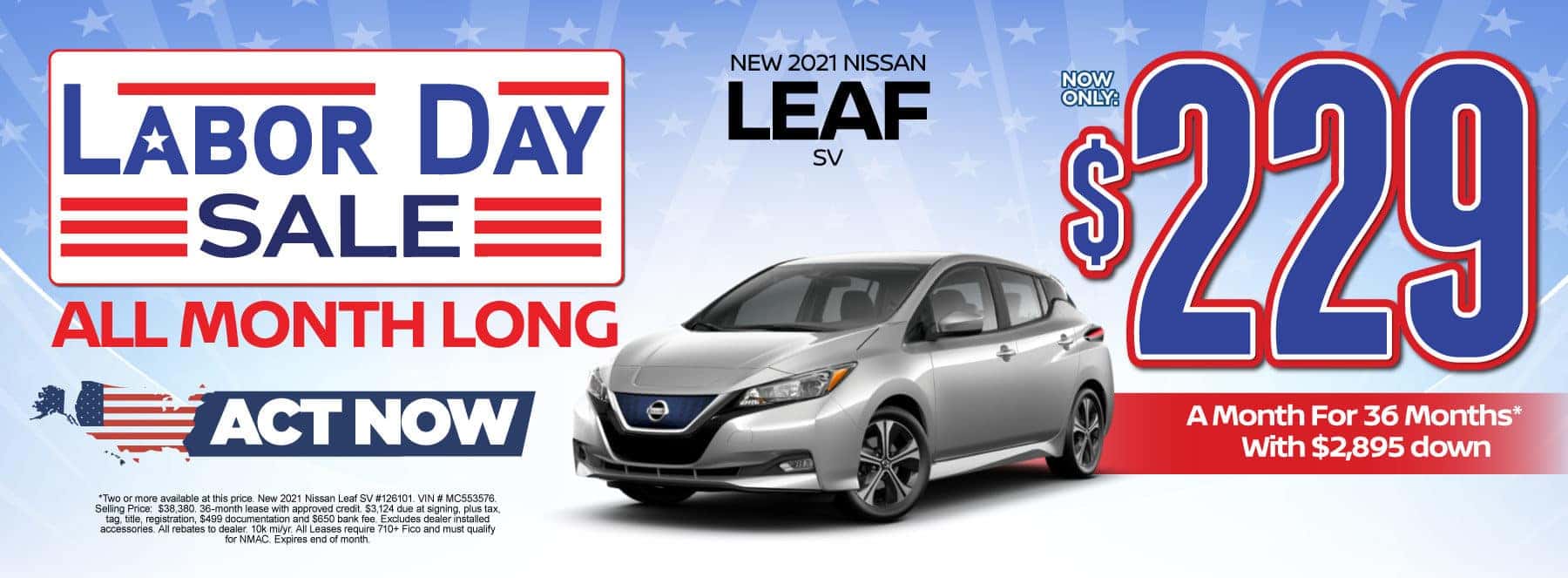 New 2021 Nissan Leaf - Now only $229 a month - Act Now