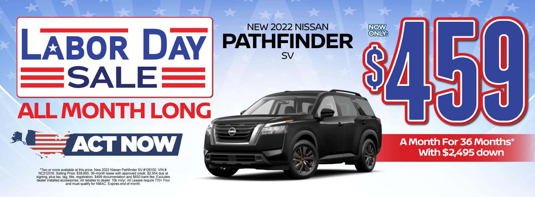 New 2022 Nissan Pathfinder - Now only $459 a month - Act Now