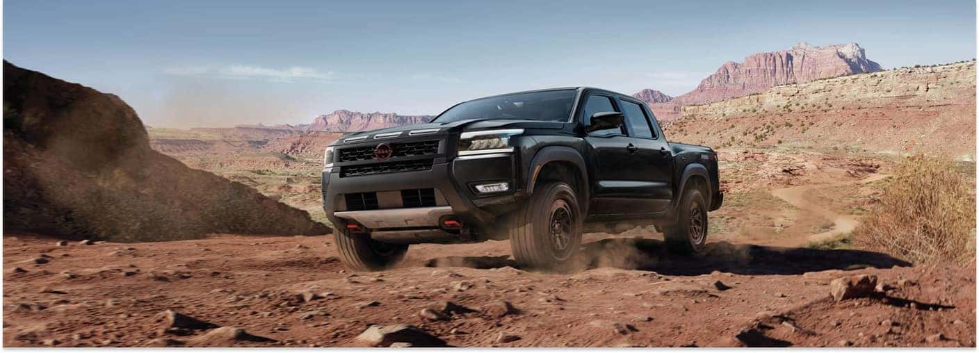 2026 Nissan Frontier Off-Roading in Rocky Terrain