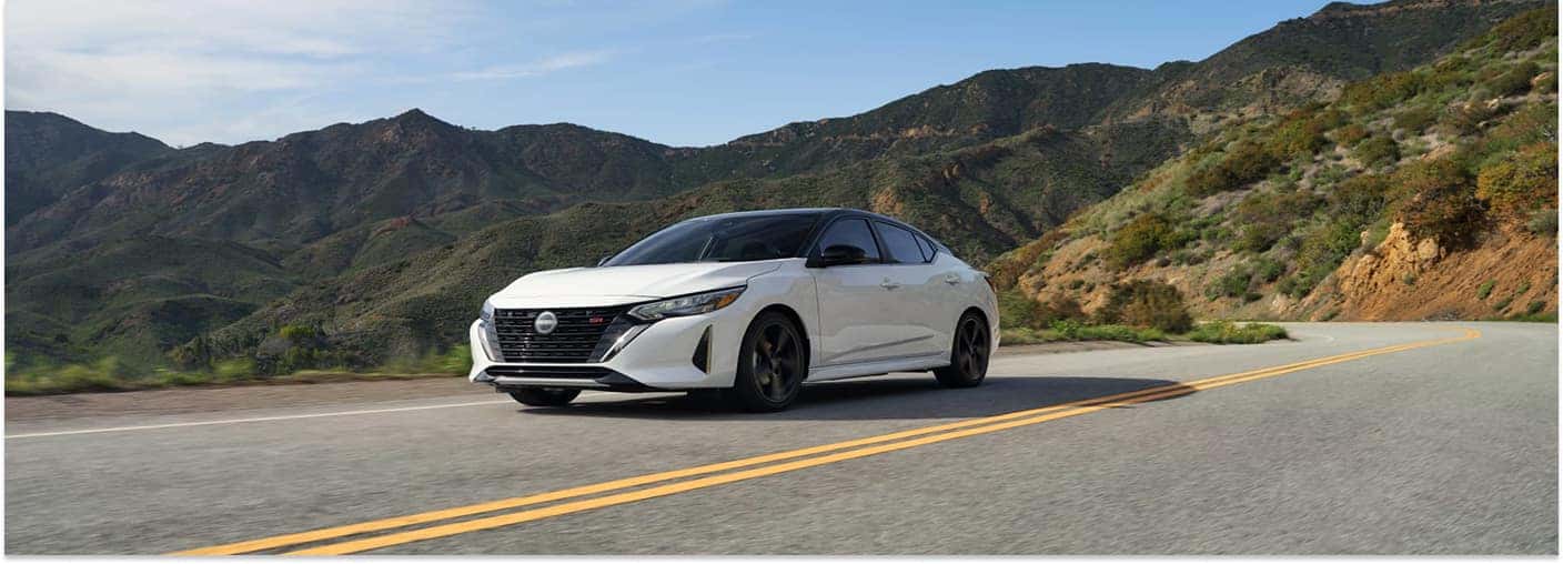 White 2026 Nissan Sentra Driving on Road