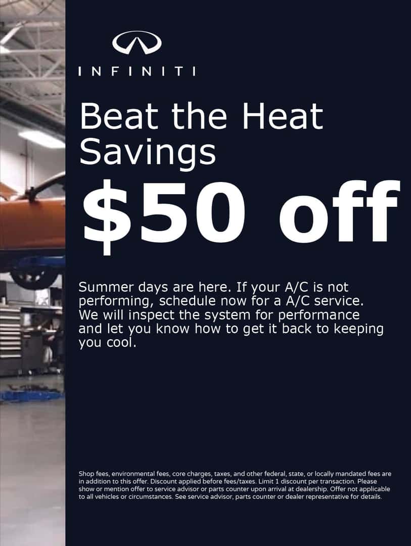 INFINITI greenville beat the heat special
