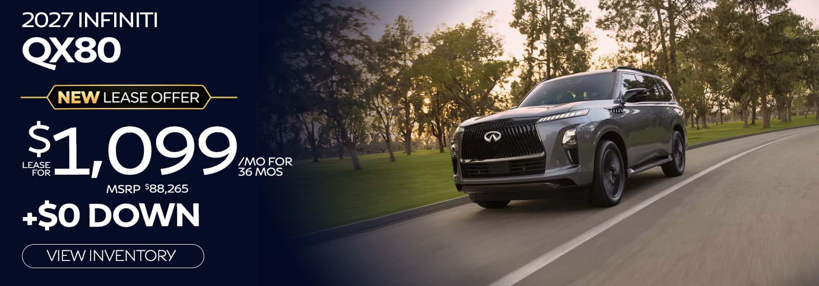 INFINITI greenville south carolina new lease qx80