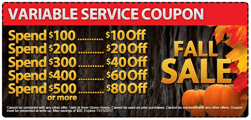 Honda service coupons mn