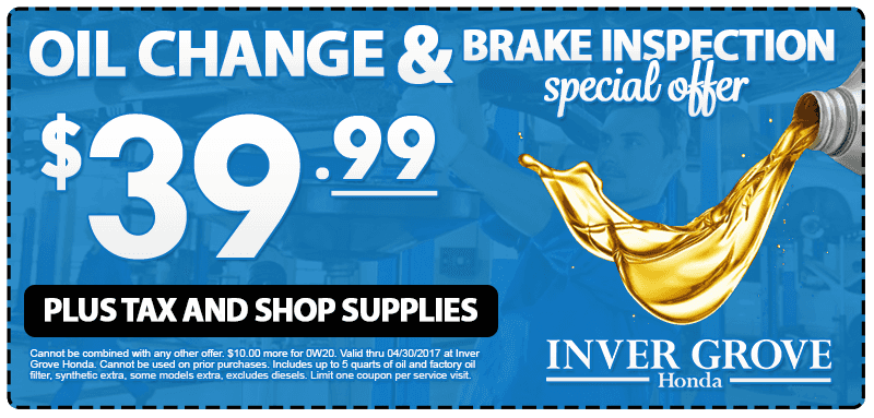 Oil Change Specials >> Igh Oil Change Special April Inver Grove Honda Oil Change Specials >> Igh Oil Change Special April Inver Grove Honda