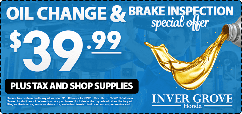 oil change specials