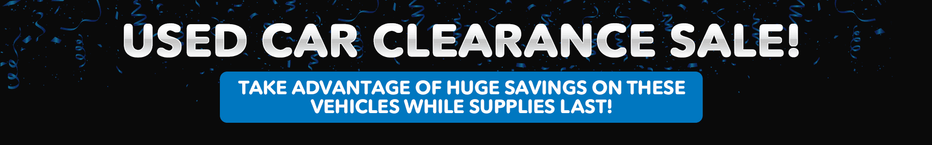 Used Cars Clearance Sale