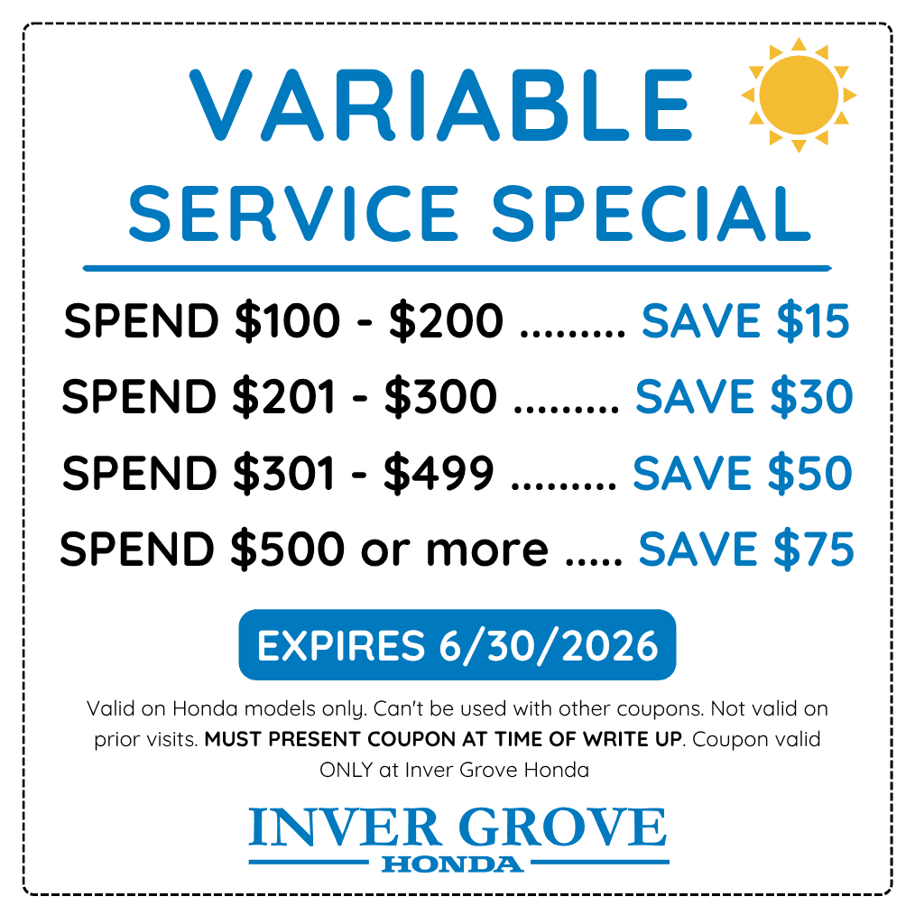 Variable Mileage Service Special