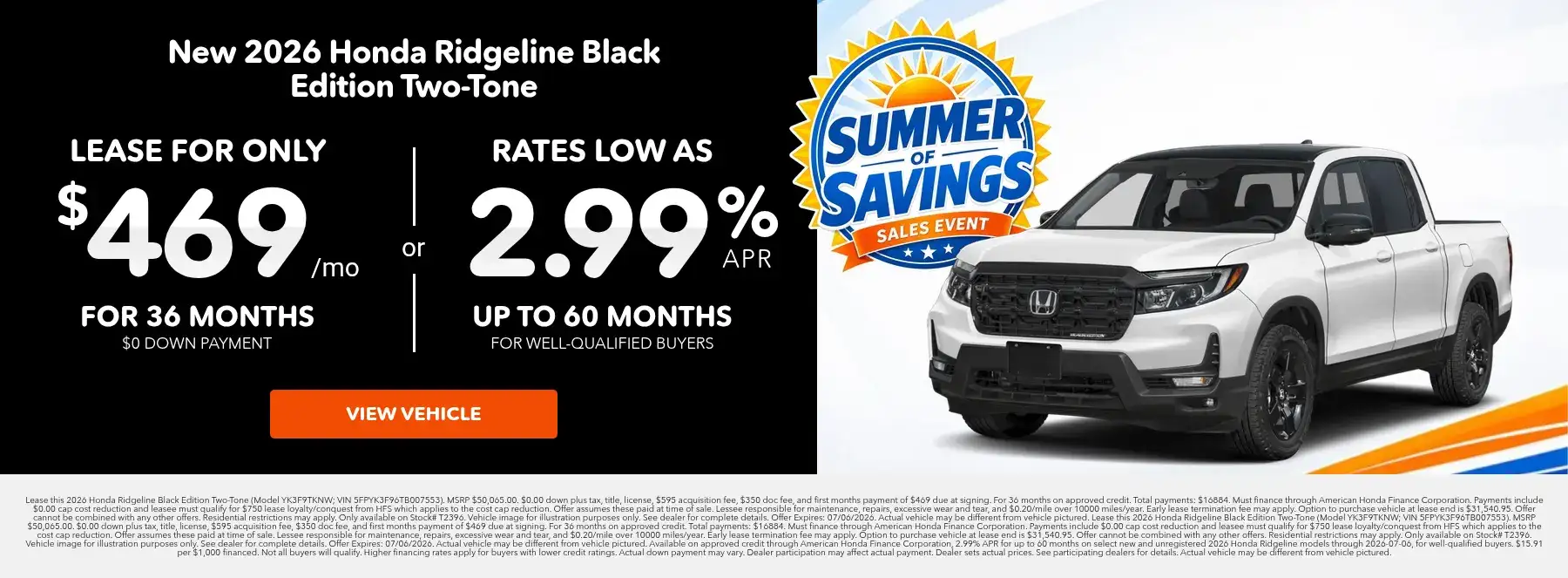 New Honda Special Offer