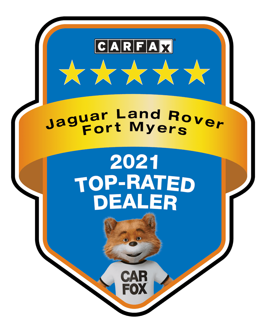 Fort Myers, FL Jaguar dealership named Carfax Top Rated Dealer 2021 for trusted sales and service excellence.