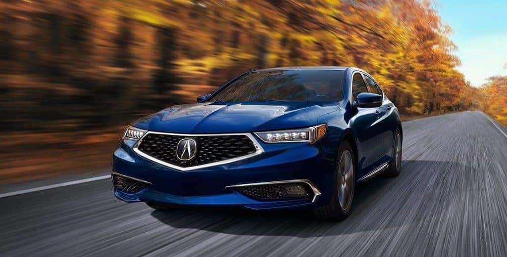 2019 Acura TLX Blue Front View