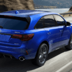 2019 Acura MDX in Blue on the Road