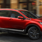 2020 Honda CR-V turning in an intersection
