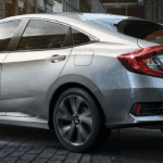 2020 Civic turning a corner