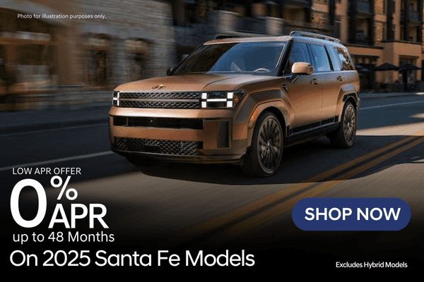 Select 2025 Hyundai Santa Fe models are on sale