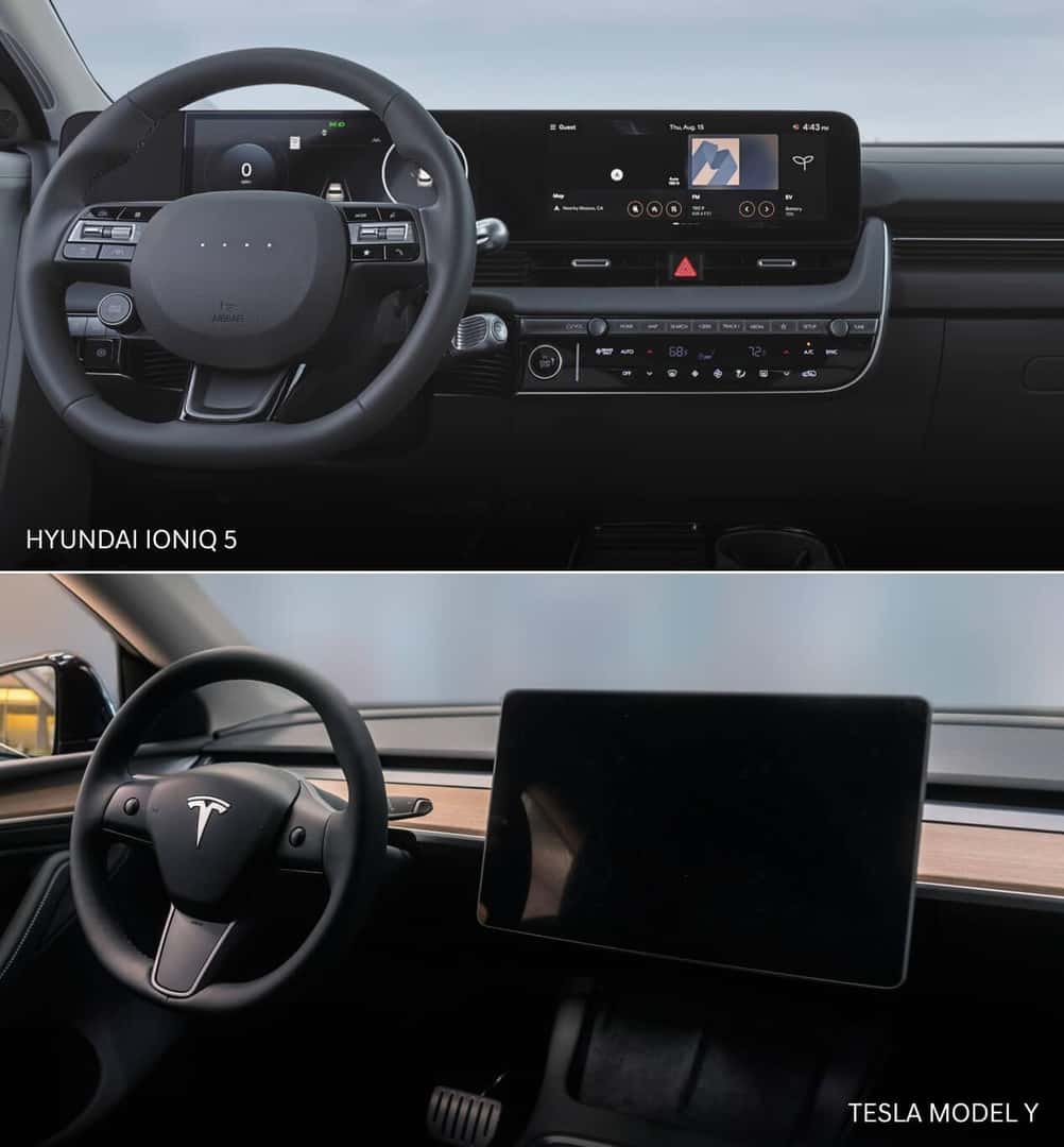 IONIQ 5 N vs. Tesla Model Y Interior and Tech