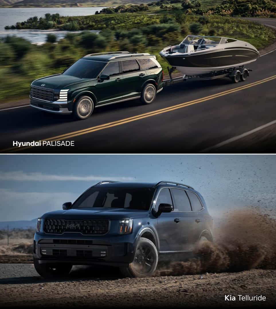 Hyundai Palisade vs. Kia Telluride Spec Highlights