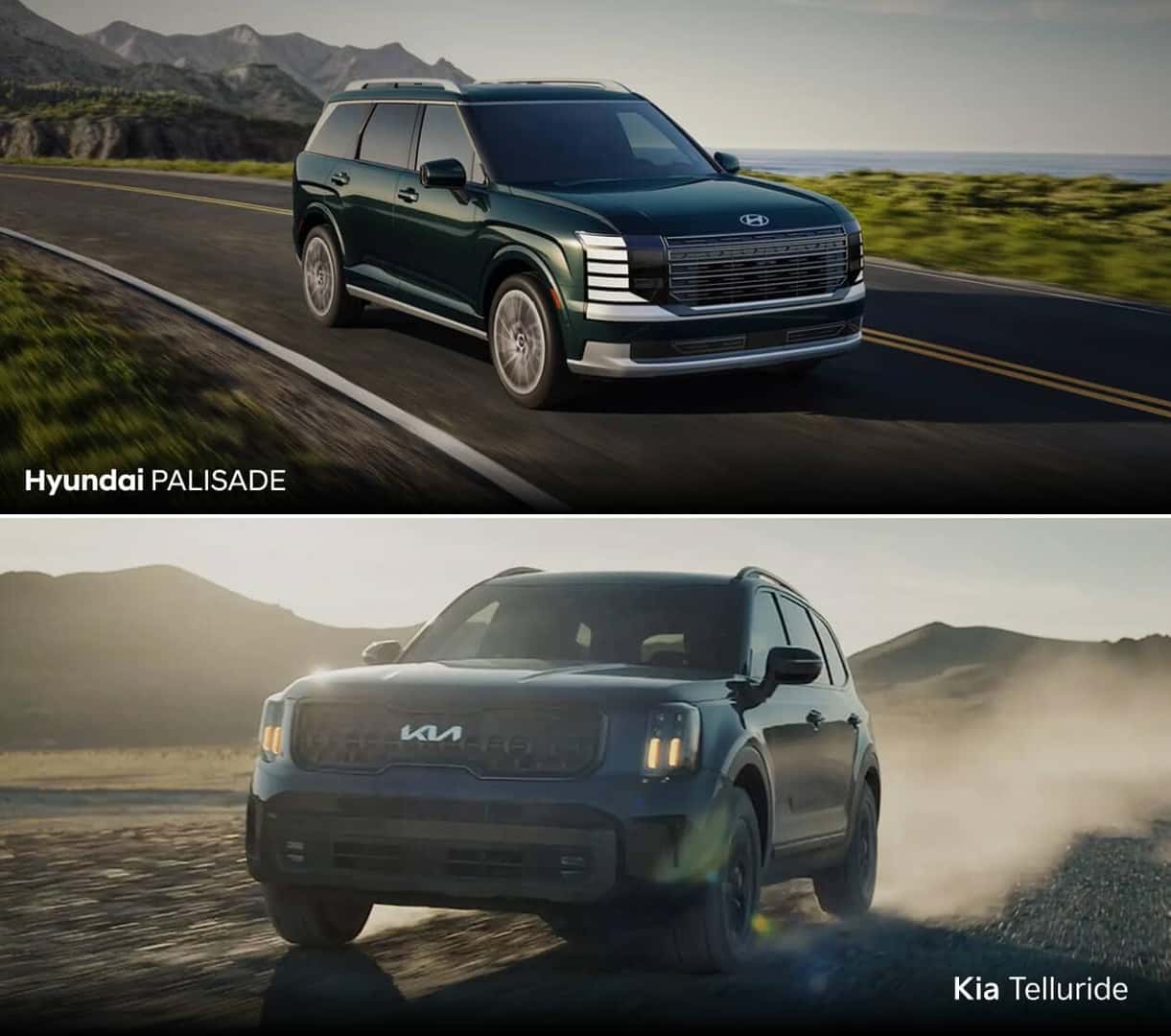 Hyundai Palisade vs. Kia Telluride MPG