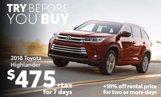 2018 Toyota Highlander Special