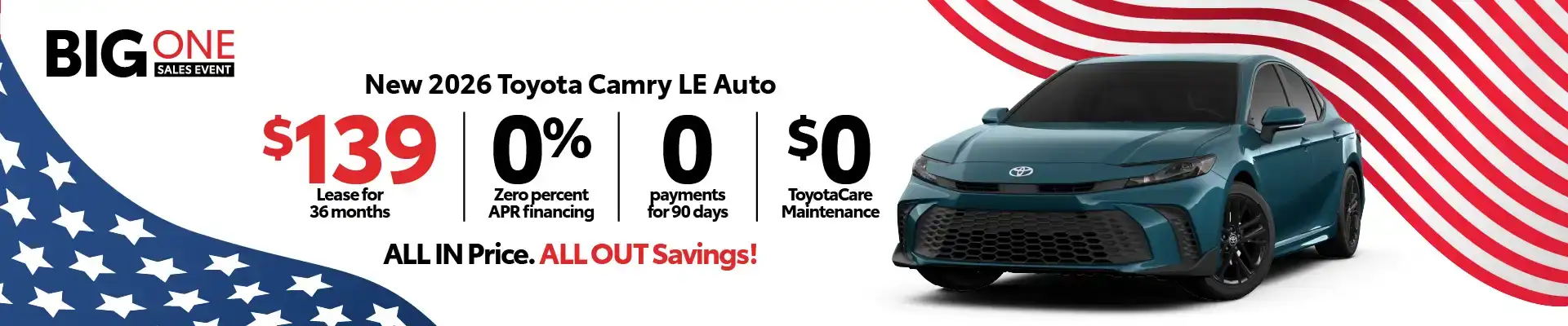 July 4 special Toyota offer