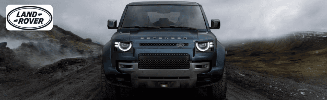 Lineup of Land Rover SUVs near Dayton, OH, highlighting versatile off-road and luxury models.