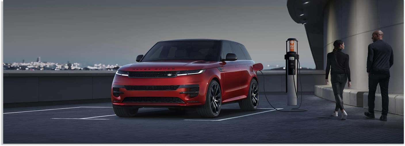 Red 2025 Range Rover Sport Charging