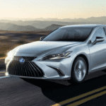 Exterior of the Lexus ES Hybrid shown in Iridium.
