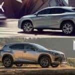 Lexus RX compared to the Lexus NX